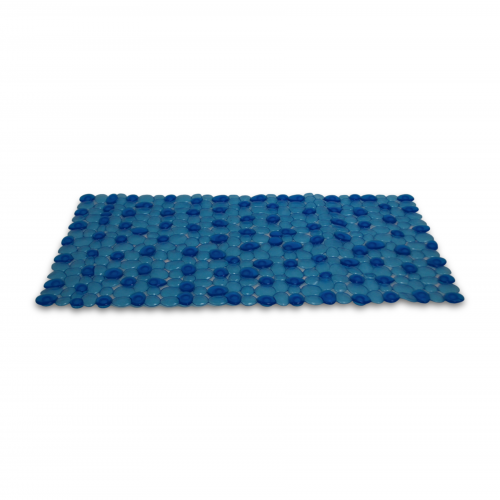 Alfombra PVC 33 x 63 cm circulos azul